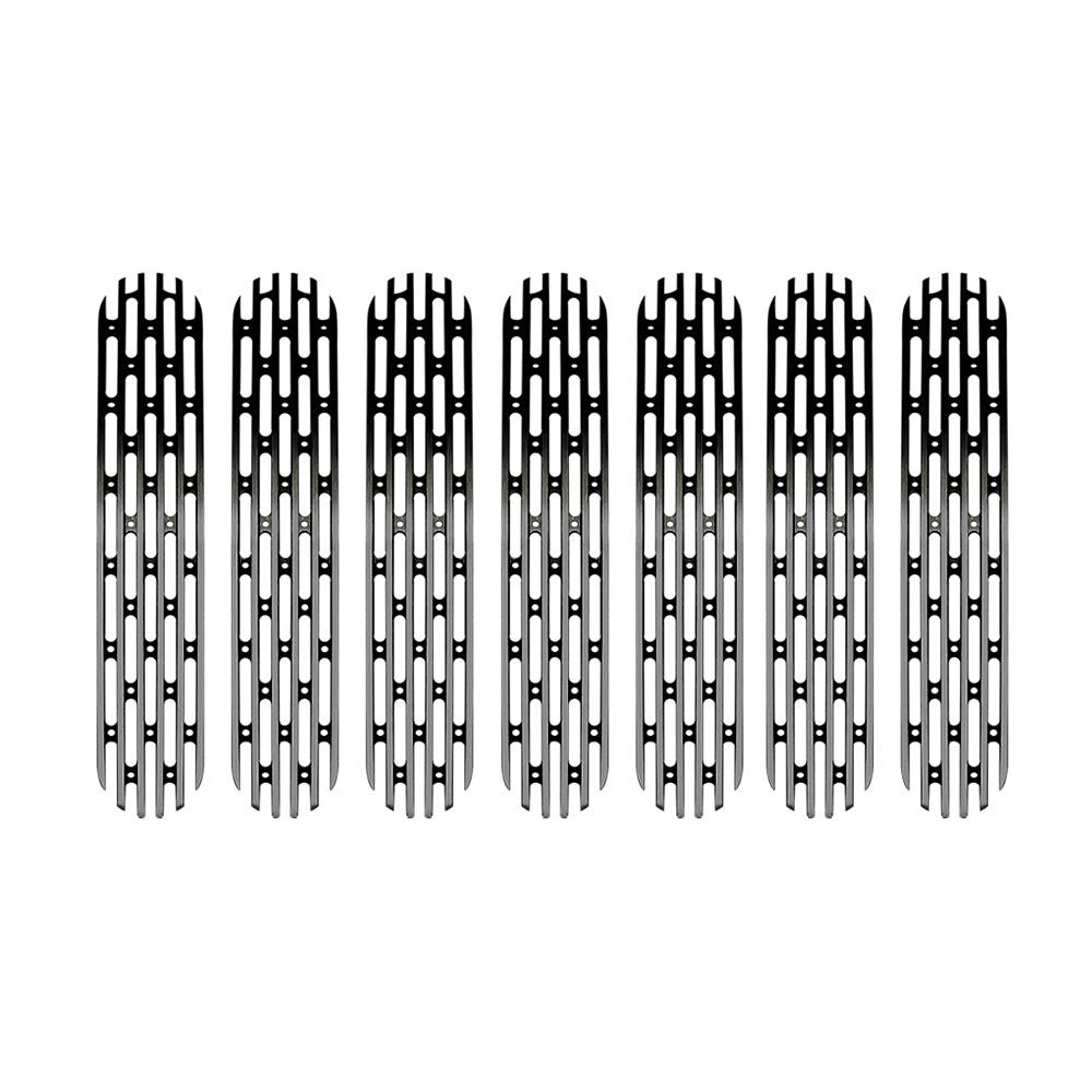 1997-06 Jeep TJ 7 Piece Grille Inserts | Black-DV8 Offroad