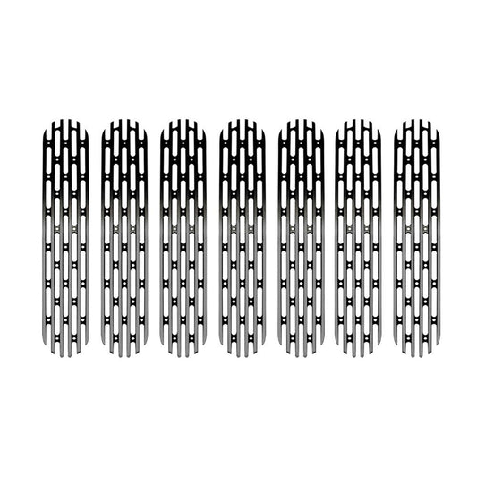 1997-06 Jeep TJ 7 Piece Grille Inserts | Black-DV8 Offroad