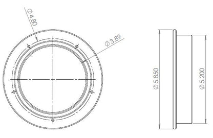 GM Fuel Ring Weld-in Fuel Pump Mounting Ring (Small Diameter)