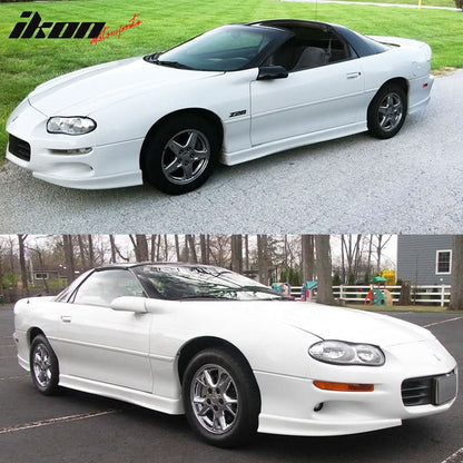 1998-2002 Chevy Camaro OEM Style Unpainted Black Front Bumper Lip PU