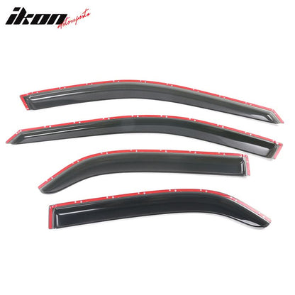 1998-2002 Honda Accord Smoke Tinted Slim Style Window Visors Acrylic