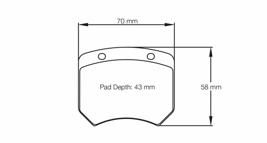 PAGID Racing Pagid Racing 1363 RS44 Compound Brake Pads 1363-RS44