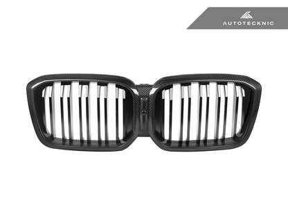 AutoTecknic Dry Carbon Fiber Dual-Slats Front Grille Set - G01 X3 LCI | G02 X4 LCI