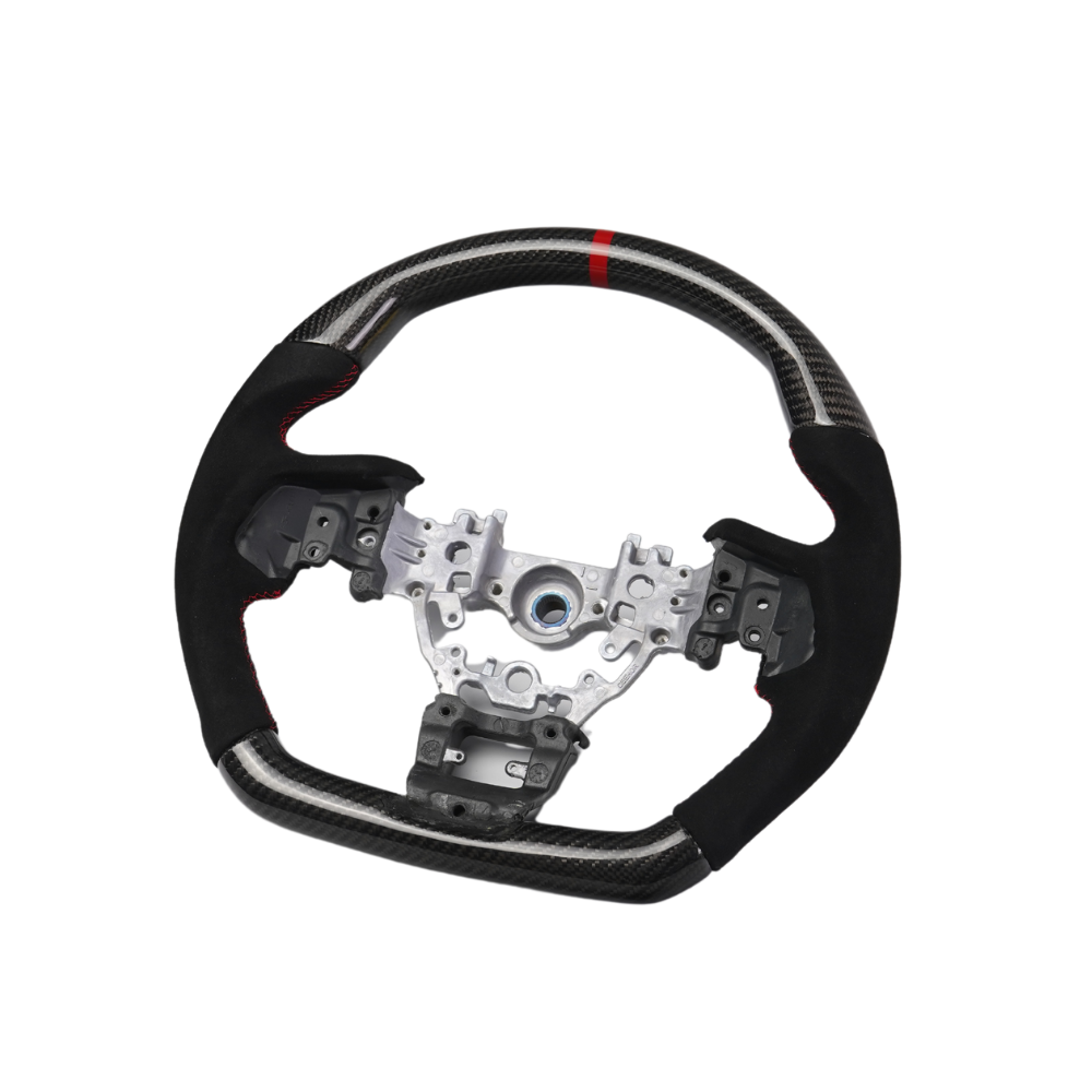 Racing Art [22-25 WRX] Carbon Fiber Steering Wheel - Leather / Suede