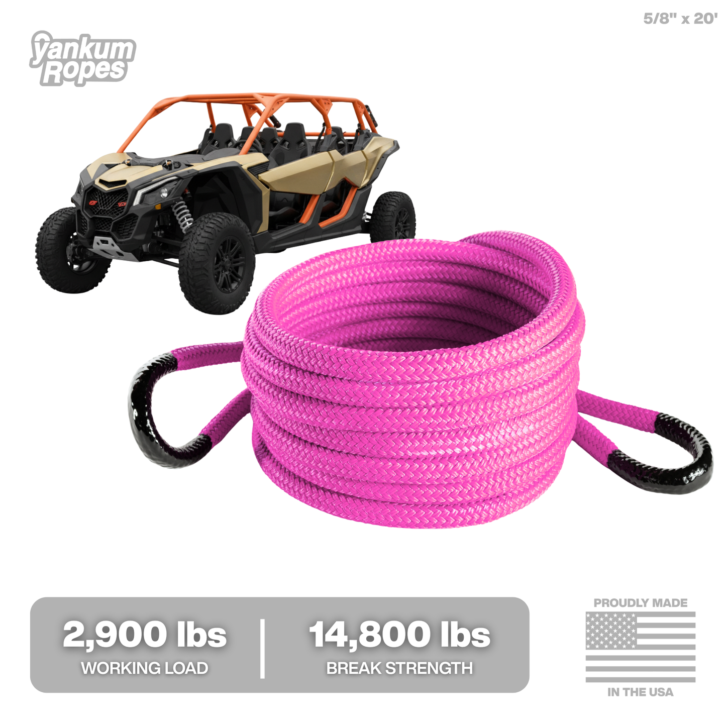 5/8” Kinetic Recovery Rope “Viper”