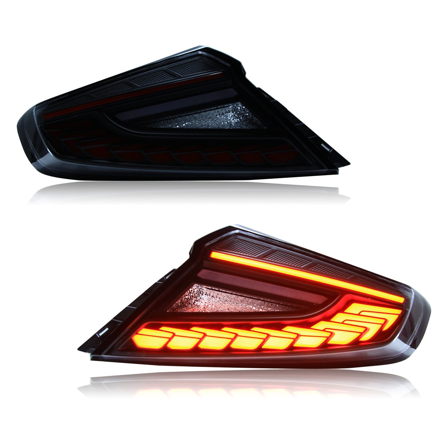 OLM Phantom-Spec LED Taillights (Clear Lens Red Optic) - 2022+ WRX