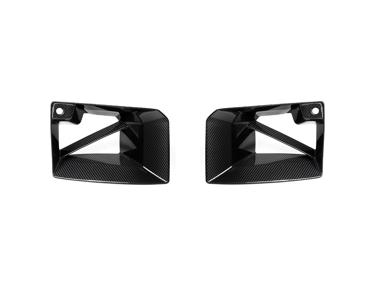 AutoTecknic Dry Carbon Front Bumper Lower Vent Set - BMW G87 M2