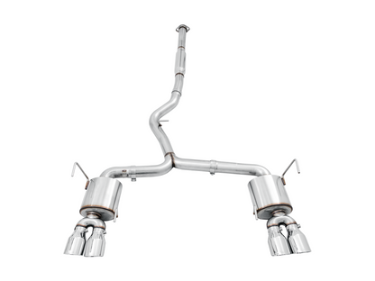 AWE Tuning Touring Edition Exhaust for 2015 VA WRX Sedan - Chrome Silver Quad Tips (102mm) 3015-42098