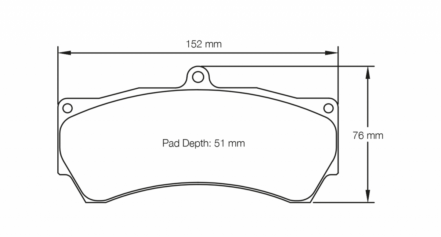 PAGID Racing Pagid Racing 8028 RST3 Compound Brake Pads 8028-RST3