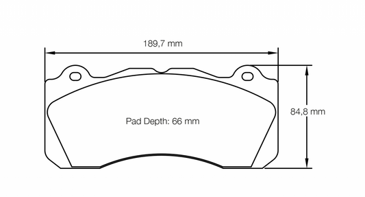 PAGID Racing Pagid Racing 8203 RST3 Compound Brake Pads 8203-RST3