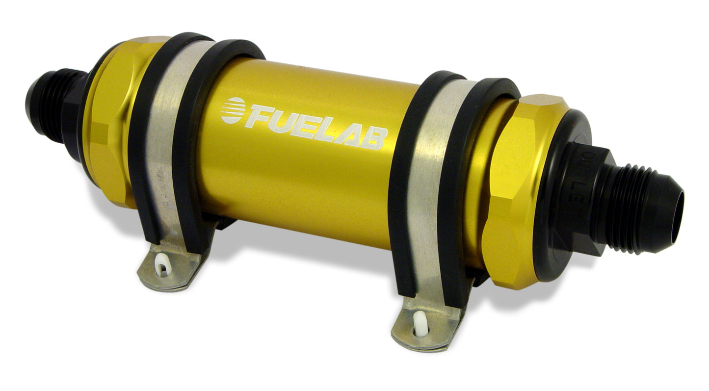 Fuelab 82812-5 In-Line Fuel Filter, Long 40 micron