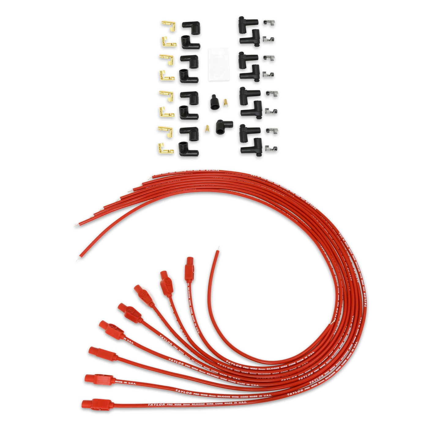 Taylor Cable 8mm Pro Wire/Vertex TCW univ 8 cyl 180 red 70264