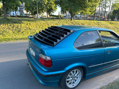 BMW E36 Compact Series 3 Black Back Windshield Louvers (1992 - 1999)