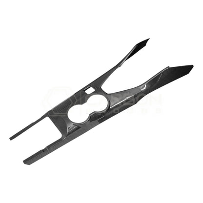 Real Carbon Fiber Center Console Trim Cover for 2024+ Ford Mustang