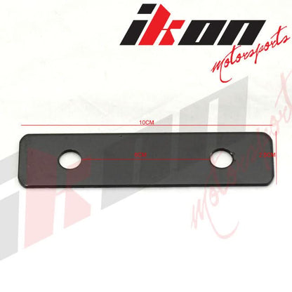 Universal Black Brushed Front License Plate Relocate Mounting Bracket