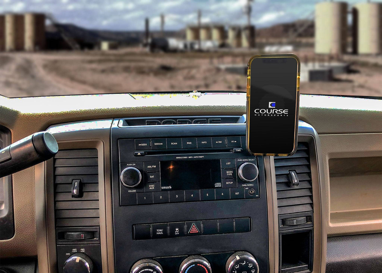 Direct Fit Phone Mount - Dodge Ram 1500 (2009-2012), 2500/3500/4500/5500 (2010-2012)