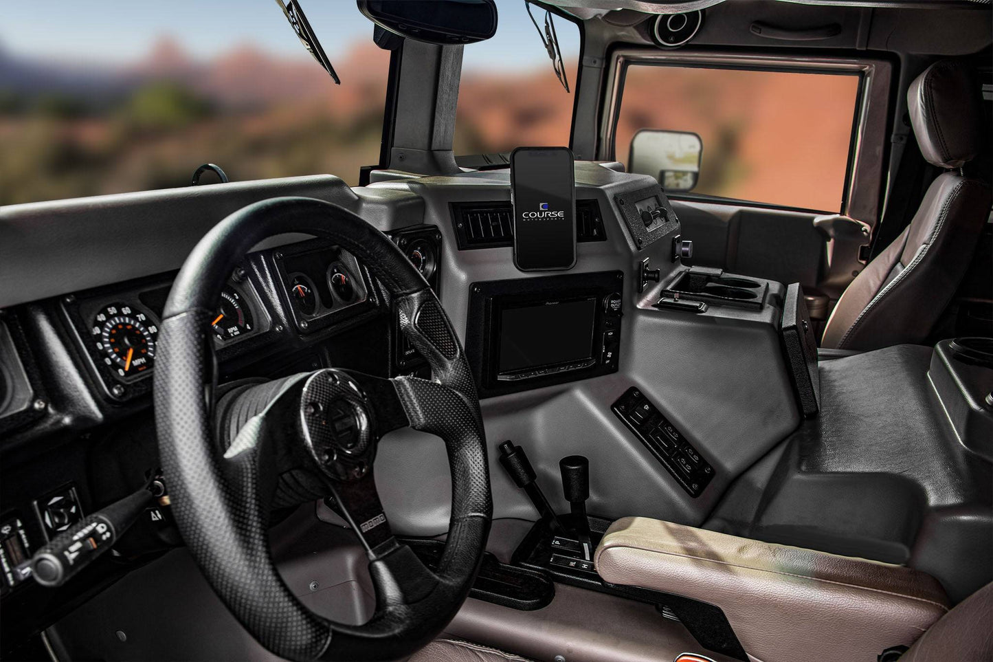 Direct Fit Phone Mount - Hummer H1 (1992-2004)