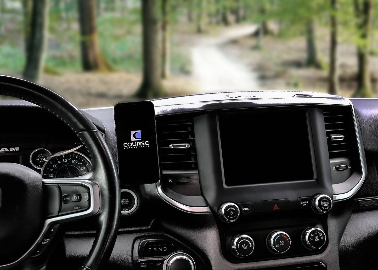 Direct Fit Phone Mount - Dodge Ram 1500/2500/3500/4500/5500 (2019+) *See product description for fitment guide*