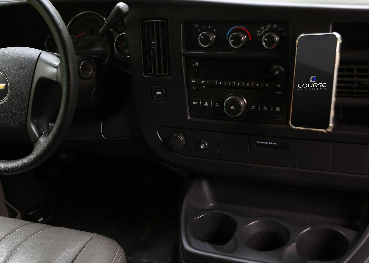 DirectFit Phone Mount: Chevrolet Express (2003-Present), GMC Savana (2003-Present)