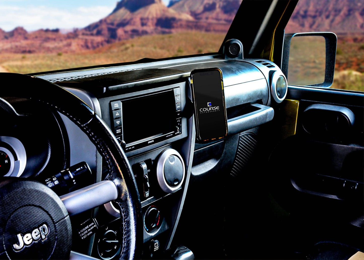 DirectFit Phone Mount: Jeep Wrangler (2007-2010)