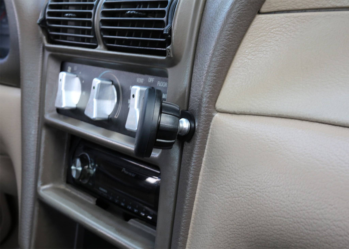 Direct Fit Phone Mount: Ford Mustang, Mustang GT, SVT Cobra, SVT Cobra R, Mach 1 (1994-2004)