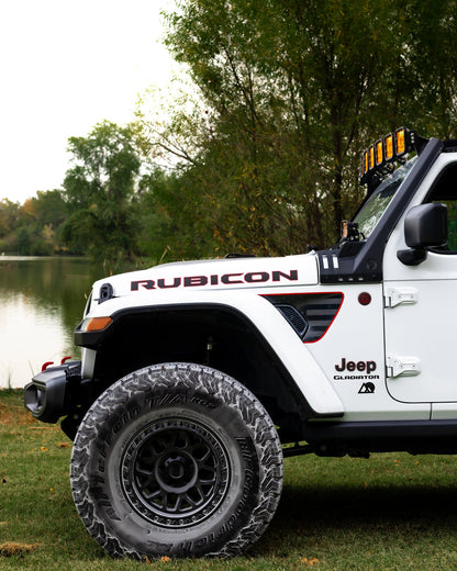 Premium Fender Vent Decal Set | Black Flag - fits Wrangler JL & Gladiator JT