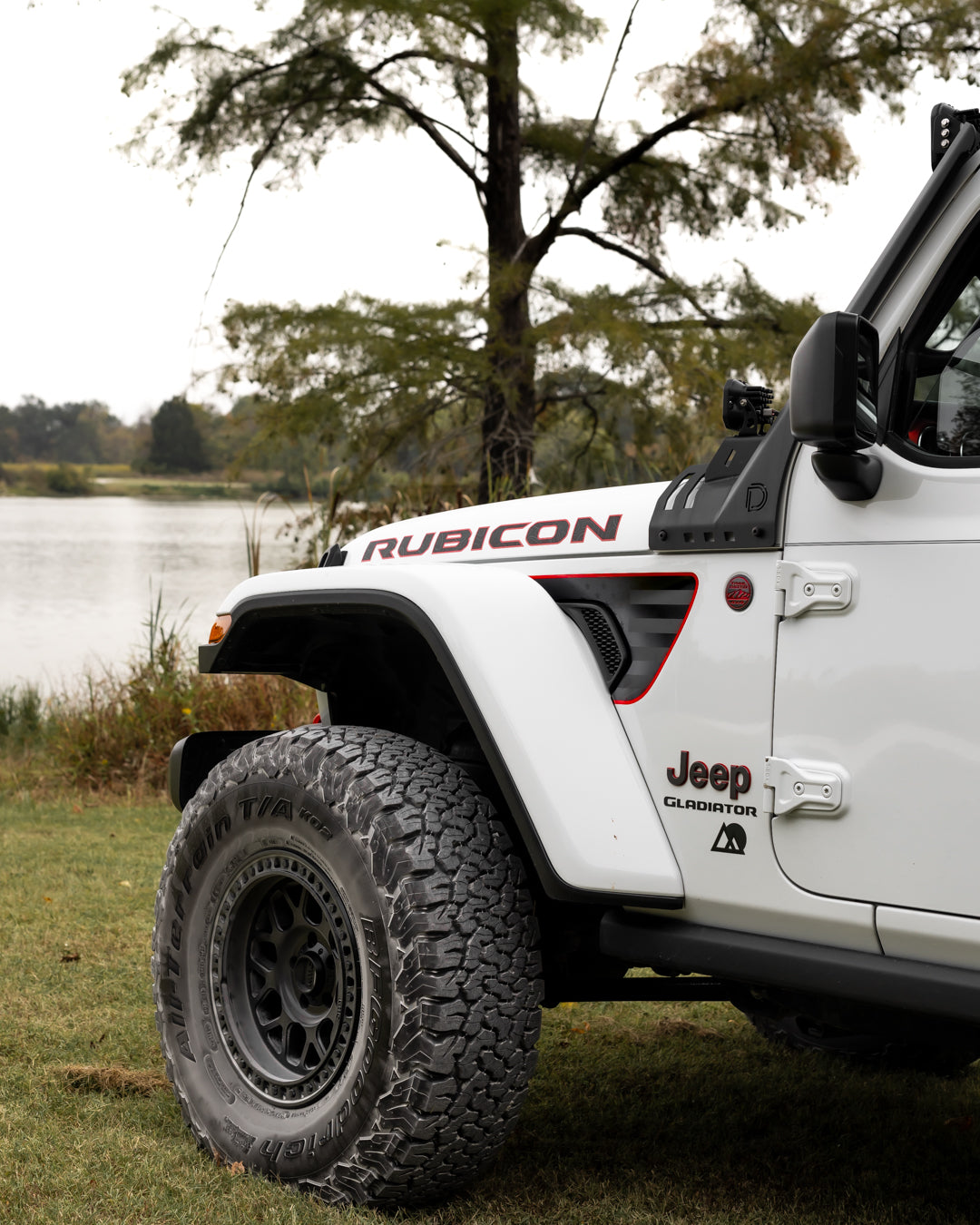 Premium Fender Vent Decal Set | Black Flag - fits Wrangler JL & Gladiator JT