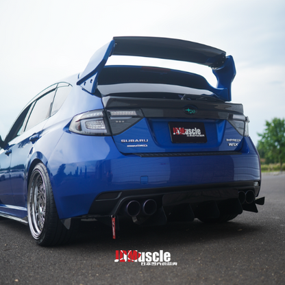 JDMuscle 08-14 WRX/STI VS Style Spoiler ABS / Paint Matched / Partial Carbon Fiber w/ Brake Lights - Return