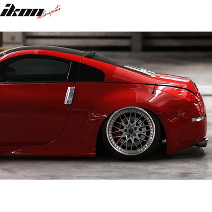 2003-2008 Nissan 350Z RS Style Roof Spoiler Wing Unpainted Black ABS