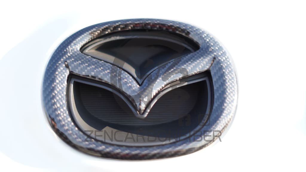 2003-2015 Mazda3/Mazda6 Carbon Fiber Front Emblem Replacement