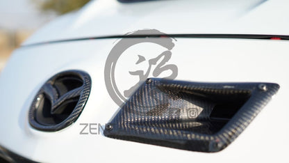 2003-2015 Mazda3/Mazda6 Carbon Fiber Front Emblem Replacement