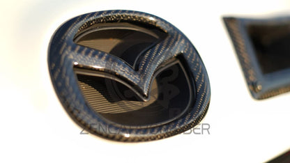 2003-2015 Mazda3/Mazda6 Carbon Fiber Front Emblem Replacement