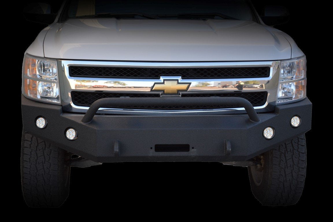 2007-13 Chevy Silverado 1500 Steel Front Bumper-DV8 Offroad