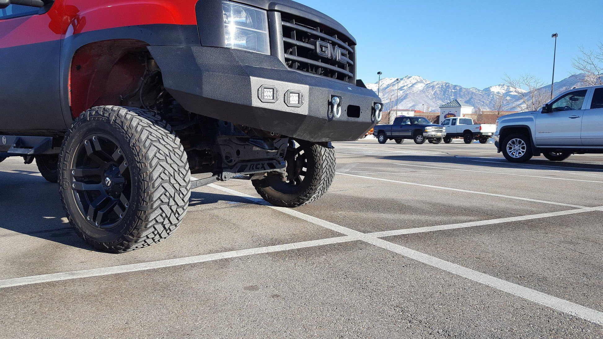 2007-13 GMC Sierra 1500 Steel Front Bumper-DV8 Offroad