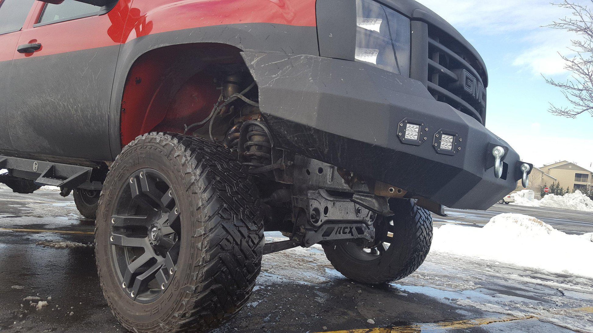 2007-13 GMC Sierra 1500 Steel Front Bumper-DV8 Offroad