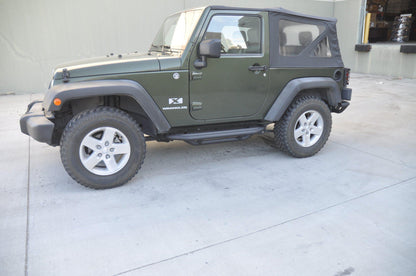 2007-18 Jeep JK 2 Door Tri-Bar Rock Sliders with Step-DV8 Offroad