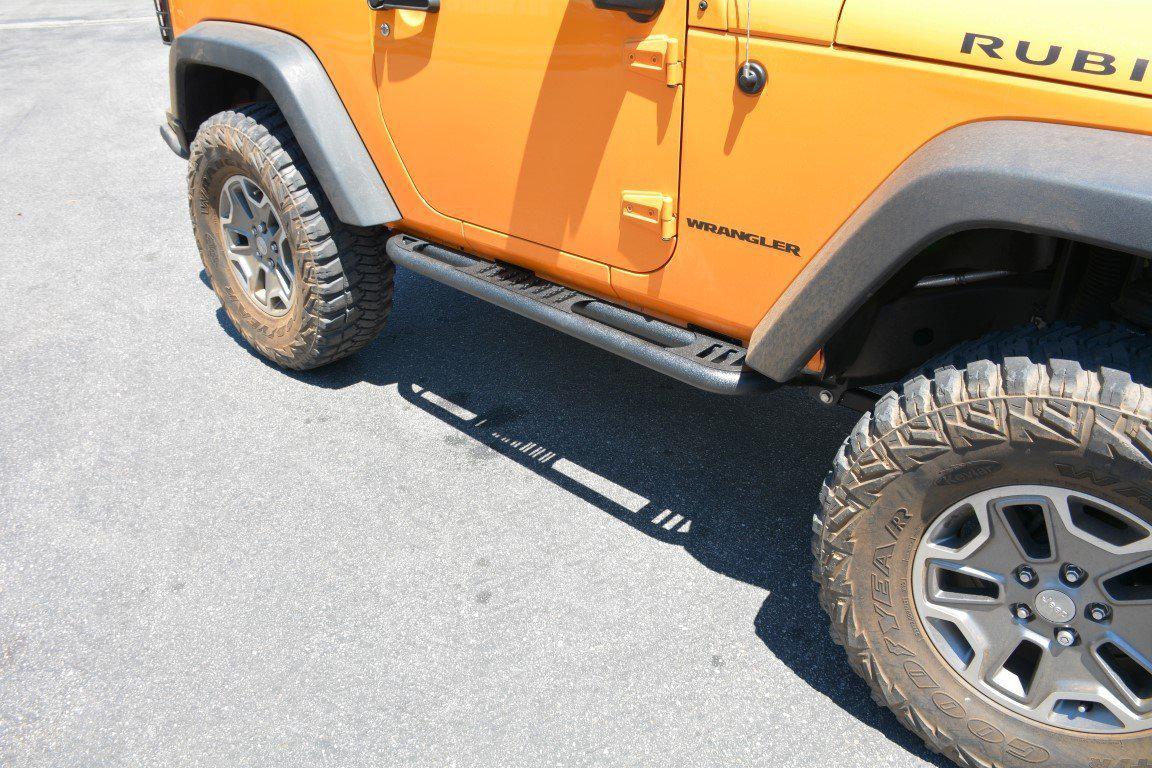 2007-18 Jeep JK 2 Door Tube Rock Sliders with Step-DV8 Offroad