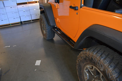 2007-18 Jeep JK 2 Door Tube Rock Sliders with Step-DV8 Offroad