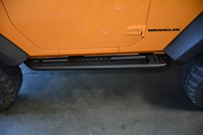 2007-18 Jeep JK 2 Door Tube Rock Sliders with Step-DV8 Offroad