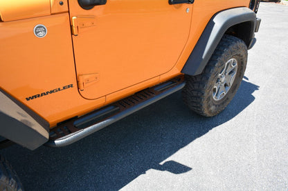 2007-18 Jeep JK 2 Door Tube Rock Sliders with Step-DV8 Offroad