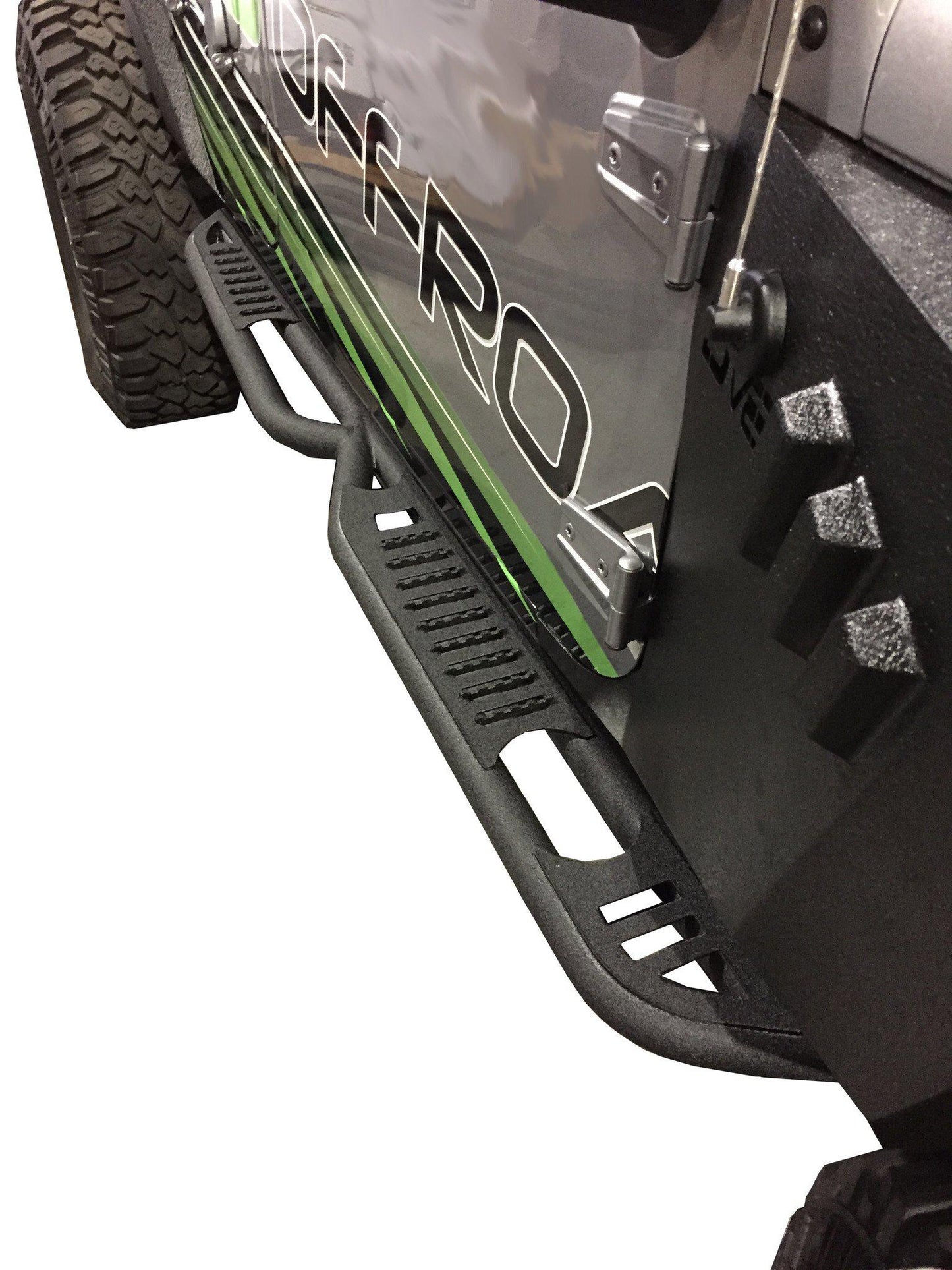 2007-18 Jeep JK 4 Door Tube Rock Sliders with Step-DV8 Offroad