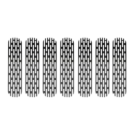 2007-18 Jeep JK 7 Piece Grille Inserts | Black-DV8 Offroad