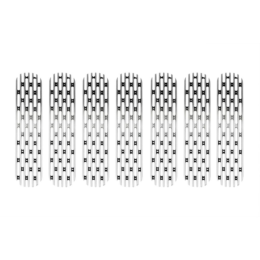 2007-18 Jeep JK 7 Piece Grille Inserts | Brushed-DV8 Offroad