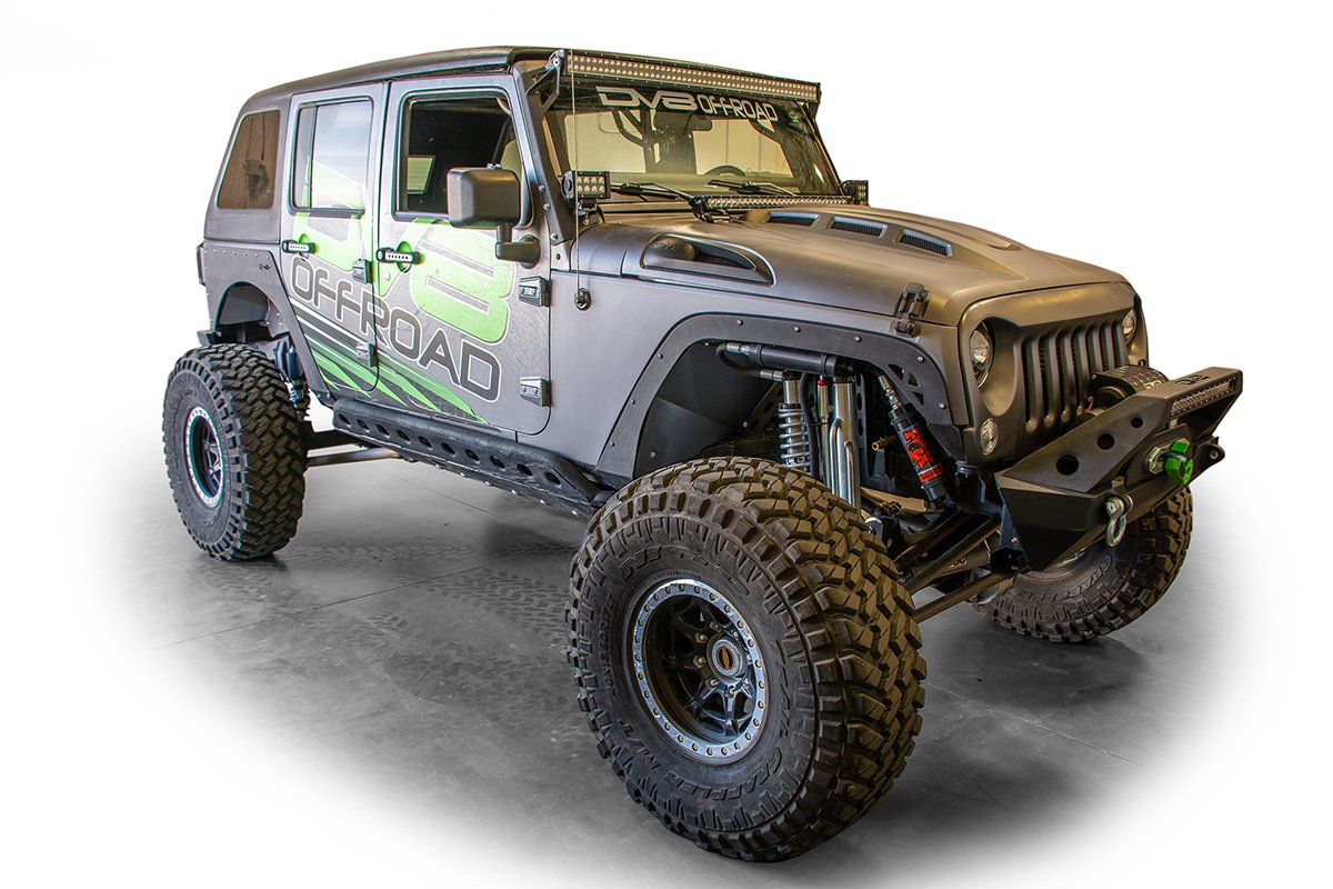 2007-18 Jeep JK Fender Flares Delete Kit| Front & Rear-DV8 Offroad