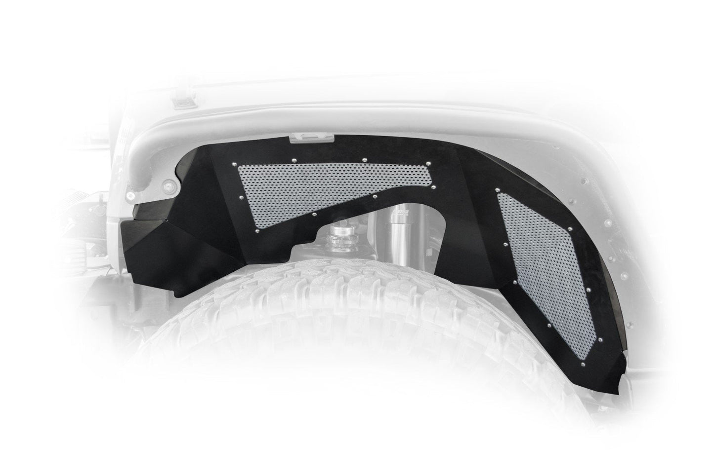 2007-18 Jeep JK Front Inner Fenders Gen 2 w/o Logo | Black or Raw-DV8 Offroad