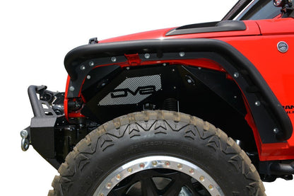 2007-18 Jeep JK Front Inner Fenders with Rock Lights | Black-DV8 Offroad