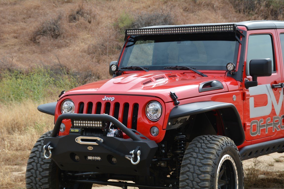 2007-18 Jeep JK Heat Dispersion Hood-DV8 Offroad