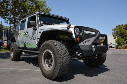 2007-18 Jeep JK Mesh LED Grille | Black-DV8 Offroad