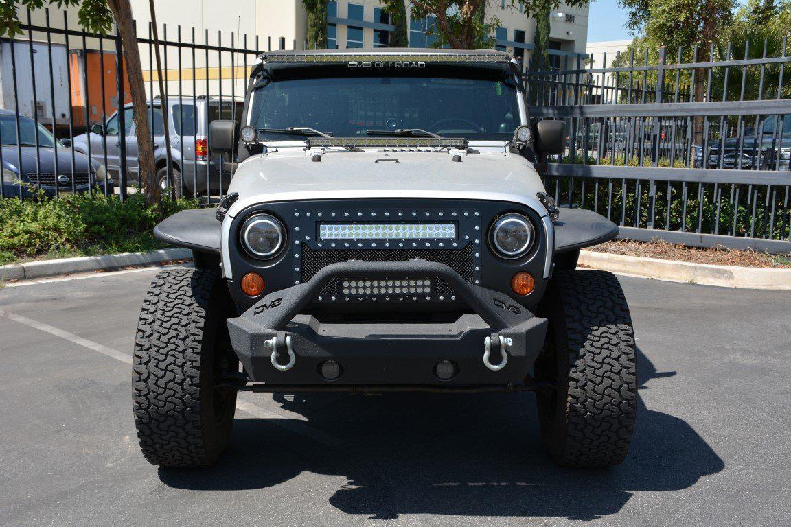 2007-18 Jeep JK Mesh LED Grille | Black-DV8 Offroad