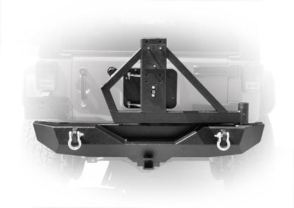 2007-18 Jeep JK Rear Bumper & Single Action Tire Carrier | RS-2-DV8 Offroad